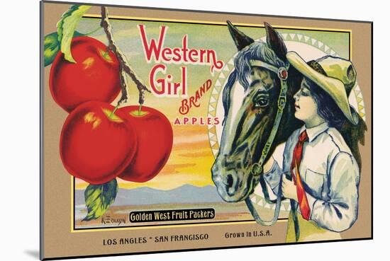 Crete Label "Apple"-Kerne Erickson-Mounted Art Print