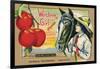 Crete Label "Apple"-Kerne Erickson-Framed Art Print