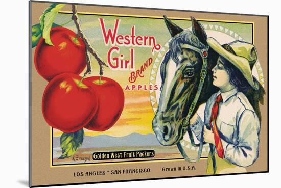 Crete Label "Apple"-Kerne Erickson-Mounted Art Print