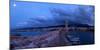 Crete, Rethimnon, Venetian Harbour, Evening Panorama, Moon-Catharina Lux-Mounted Photographic Print