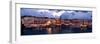 Crete, Rethimnon, Venetian Harbour, Evening Panorama-Catharina Lux-Framed Photographic Print