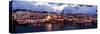 Crete, Rethimnon, Venetian Harbour, Evening Panorama-Catharina Lux-Stretched Canvas
