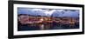 Crete, Rethimnon, Venetian Harbour, Evening Panorama-Catharina Lux-Framed Photographic Print