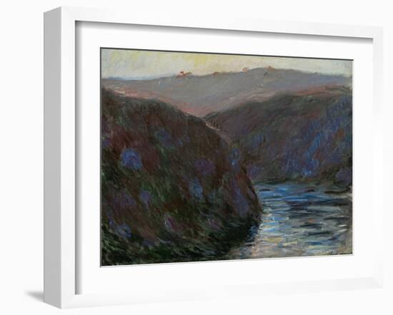 Creuse Valley, Evening, 1889-Claude Monet-Framed Giclee Print