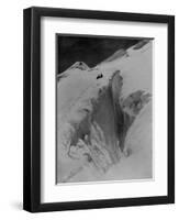 Crevasse on Mount Baker, Circa 1907-Asahel Curtis-Framed Premium Giclee Print