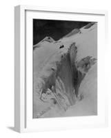 Crevasse on Mount Baker, Circa 1907-Asahel Curtis-Framed Giclee Print