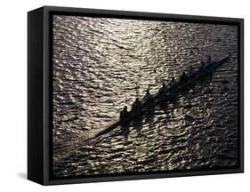 Crew Boat at Head of Charles Regatta-null-Framed Stretched Canvas