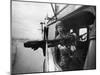 Crew Chief Lance Cpl. James C. Farley Manning Helicopter Machine Gun of Yankee Papa 13-Larry Burrows-Mounted Premium Photographic Print