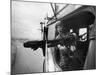 Crew Chief Lance Cpl. James C. Farley Manning Helicopter Machine Gun of Yankee Papa 13-Larry Burrows-Mounted Photographic Print