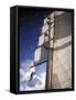 Crew Member Climbing Mast of the Star Clipper, Caribbean-Dave Bartruff-Framed Stretched Canvas