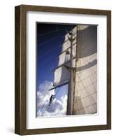 Crew Member Climbing Mast of the Star Clipper, Caribbean-Dave Bartruff-Framed Photographic Print