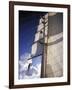 Crew Member Climbing Mast of the Star Clipper, Caribbean-Dave Bartruff-Framed Photographic Print