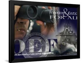 Crew Members Involved in Operation Enduring Freedom-Stocktrek Images-Framed Photographic Print