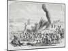 Crew of Frigate La Flore Felling Statue of Vaihus, on Easter Island, for Shipping Back to France-null-Mounted Giclee Print