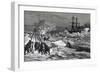 Crew of Tegetthoff Freeing Ship from Pack Ice with Saws-null-Framed Giclee Print