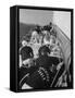 Crew of the American Eagle During America's Cup Race-null-Framed Stretched Canvas