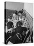 Crew of the American Eagle During America's Cup Race-null-Stretched Canvas