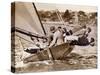 Crew of the "Arawatta" During the "Eighteen Footer" Race, Sydney Harbour, 9th April 1934-null-Stretched Canvas