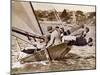 Crew of the "Arawatta" During the "Eighteen Footer" Race, Sydney Harbour, 9th April 1934-null-Mounted Premium Photographic Print