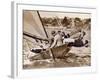 Crew of the "Arawatta" During the "Eighteen Footer" Race, Sydney Harbour, 9th April 1934-null-Framed Photographic Print