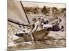 Crew of the "Arawatta" During the "Eighteen Footer" Race, Sydney Harbour, 9th April 1934-null-Mounted Photographic Print