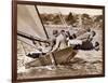 Crew of the "Arawatta" During the "Eighteen Footer" Race, Sydney Harbour, 9th April 1934-null-Framed Photographic Print