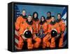 Crew of the Ill-Fated Space Shuttle Columbia-null-Framed Stretched Canvas