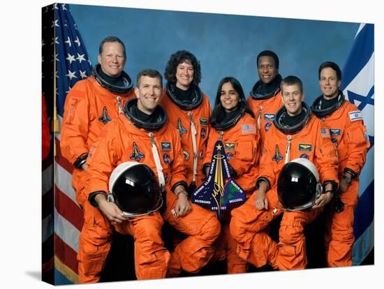 Crew of the Ill-Fated Space Shuttle Columbia-null-Stretched Canvas