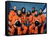 Crew of the Ill-Fated Space Shuttle Columbia-null-Framed Stretched Canvas