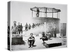 Crew of the Uss 'Monitor' Cooking on Deck on the James River, Virginia, 9th July 1862-American Photographer-Stretched Canvas