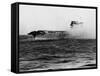 Crew of U.S.S. Lexington Abandoning Ship-null-Framed Stretched Canvas