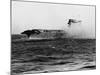 Crew of U.S.S. Lexington Abandoning Ship-null-Mounted Photographic Print