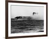 Crew of U.S.S. Lexington Abandoning Ship-null-Framed Photographic Print