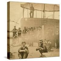 Crew on the Deck of the USS Monitor, 1862-James F. Gibson-Stretched Canvas