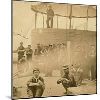 Crew on the Deck of the USS Monitor, 1862-James F. Gibson-Mounted Photographic Print