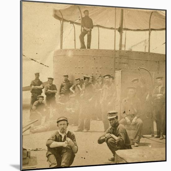 Crew on the Deck of the USS Monitor, 1862-James F. Gibson-Mounted Photographic Print