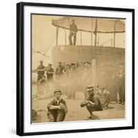 Crew on the Deck of the USS Monitor, 1862-James F. Gibson-Framed Photographic Print