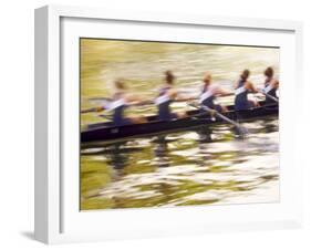 Crew Rowing, Seattle, Washington, USA-Terry Eggers-Framed Premium Photographic Print