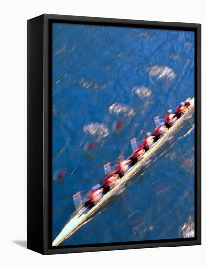 Crew Rowing, Seattle, Washington, USA-Terry Eggers-Framed Stretched Canvas