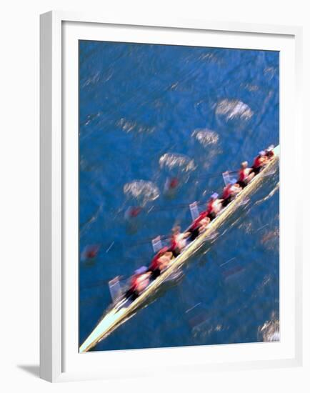 Crew Rowing, Seattle, Washington, USA-Terry Eggers-Framed Premium Photographic Print