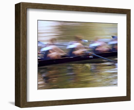 Crew Rowing, Seattle, Washington, USA-Terry Eggers-Framed Photographic Print