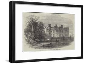 Crewe Hall, Cheshire, Lately Destroyed by Fire-null-Framed Giclee Print