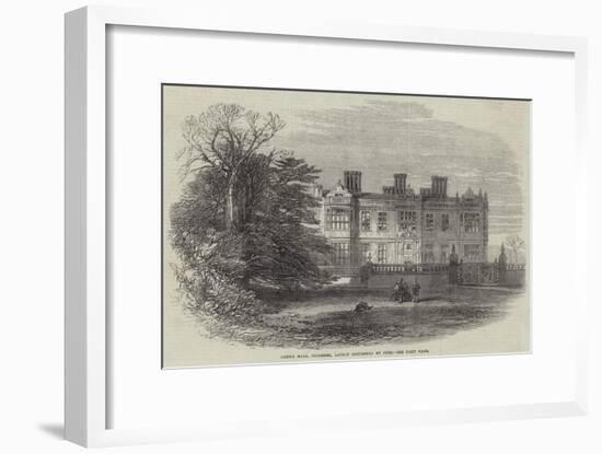 Crewe Hall, Cheshire, Lately Destroyed by Fire-null-Framed Giclee Print