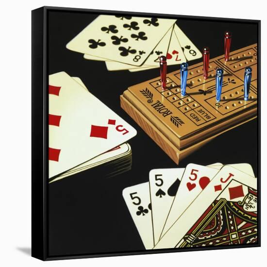 Cribbage-Ray Pelley-Framed Stretched Canvas