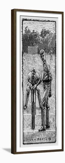 Cricket Asking for Guard-Lucien Davis-Framed Art Print
