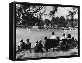 Cricket at Bearstead-null-Framed Stretched Canvas