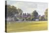 Cricket at Burton Court-Julian Barrow-Stretched Canvas