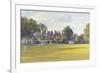 Cricket at Burton Court-Julian Barrow-Framed Giclee Print