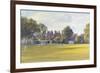 Cricket at Burton Court-Julian Barrow-Framed Giclee Print