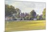 Cricket at Burton Court-Julian Barrow-Mounted Giclee Print